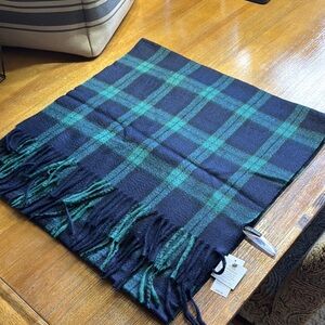 Tartan cashmere scarf